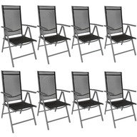 8 x Krzesło ogrodowe składane