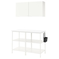 IKEA ENHET Regał, biały, 123x63.5x207 cm