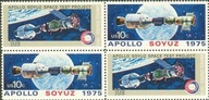 Stany Zjednoczone 1975 Znaczki 1179-80 ** kosmos Apollo Sojuz