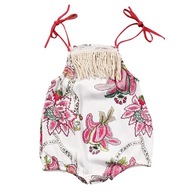 Body dziewczęce Romper w kwiaty Sunsuit Odzież plażowa 0-6 miesięcy Styl 1