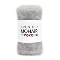 Nić Włóczka Brushed Mohair by KOKONKI szary 250m