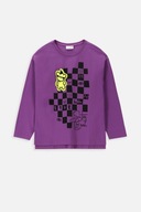 Dziewczęcy T-shirt 134 Fioletowy Koszulka Dla Dziewczynki Coccodrillo WC4