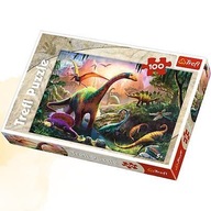 TREFL PUZZLE 100 ELEMENTY ŚWIAT DINOZAURÓW JAKOŚĆ