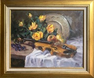Obraz na krosne v väzbe "Narodeniny huslistu"