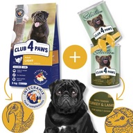 CLUB 4 PAWS suché krmivo pre psov malých plemien s nadváhou Light 5 kg + ZADARMO