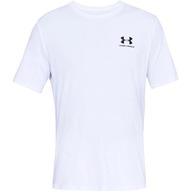 Koszulka męska Under Armour Sportstyle Left Chest SS biała 1326799 100 L