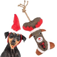 Hračka pre psa Vianočná kocka SOB so šatkou maskot na Vianoce