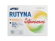 Apteo rutina s vitamínmi C a D 100 tabliet