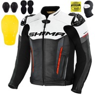 KURTKA MOTOCYKLOWA | SHIMA BANDIT RED | MĘSKA SKÓRZANA SPORTOWA + GRATIS