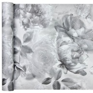 Tapeta Ugepa bielo-šedé Ruže + Glitter