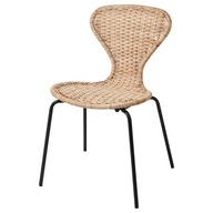 IKEA ALVSTA Krzesło, wykonano rattan/Sefast czarny