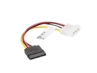 KABEL ZASILAJĄCY molex sata (M)->SATA(F) 15CM