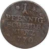 Saksonia Coburg Saalfeld 1 pfennig 1770