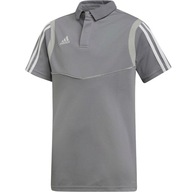 Koszulka dla dzieci adidas Tiro 19 Cotton Polo JUNIOR szara DW4737 152cm