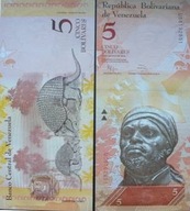 Banknot 5 bolivares 2014 (Wenezuela)