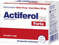 Výživový doplnok Poľský Lek ActiFerol Fe Forte 60 kapsúl