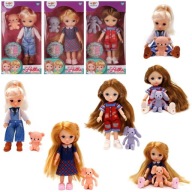 Lány játékbaba ölelgethető MIX