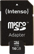 Karta MicroSD HC 16GB Intenso Class 10