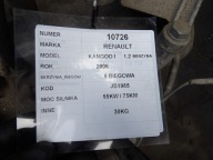 RENAULT KANGOO 1.2BENZYNA 75KM JB1985 Getriebe