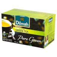 20x 1,5g DILMAH Pure Green Tea osobno pakowane torebki