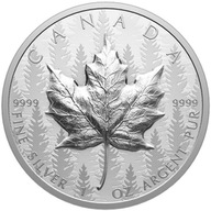 Kanadyjski Liść Klonowy 1 uncja Srebra 2024