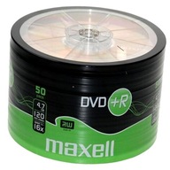 PŁYTY DVD+R 4,7GB 16X MAXELL SP50 50 SZT.