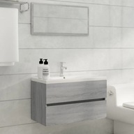 2-dielna zostava kúpeľňového nábytku sivý dub sonoma