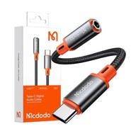 MCDODO PRZEJŚCIÓWKA ADAPTER AUDIO USB-C DO AUX MINI JACK 3.5mm DAC 0.11M