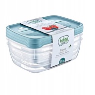 ÉTELTÁROLÓ DOBOZ SZETT 3 DB 2L MINŐSÉG 2000ML HOBBY LIFE MINŐSÉG