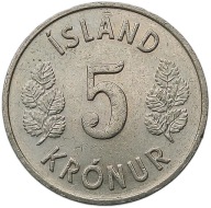 IZLAND 5 KRONUR 1980