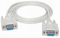 Kabel nullmodem db9f/db9f SZYBKI PRZESYŁ DANYCH COM F-F PROSTY 1,5 metra