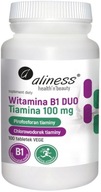 Aliness WITAMINA B1 DUO 100mg Tiamina SERCE NERWY 100 tabletek Metabolizm