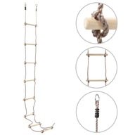 Šnúrkový rebrík pre deti 290 cm drevený