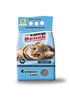 SUPER BENEK Compact Naturalny 10l żwirek dla kota