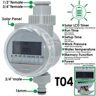 Słoneczny zegar LCD KESLA 30-50M Zawór kulowy Time