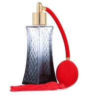 SKLENENÁ FĽAŠA MONIQUE S PUMPIČKOU + PARFUM - 30 ML!