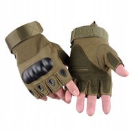 Outdoor taktické vojenské rukavice bez prstov