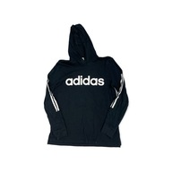 Mládežnícka čierna blúzka s kapucňou ADIDAS XL 18+