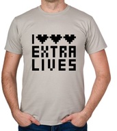 koszulka I LOVE EXTRA LIVES prezent