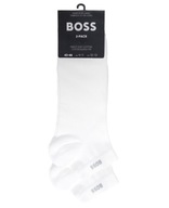 Hugo Boss Ponožky Členkové Ponožky biele 2 pack 43-46