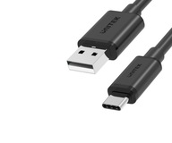 Kabel Unitek USB Typu A - USB Typu C 25cm czarny