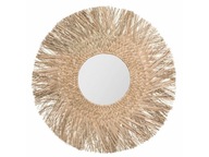 Dekoratívne okrúhle zrkadlo, morská tráva, O 80 cm