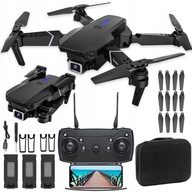 DRON 100 PRO 2 KAMERY WIFI HD ZABAWKA MOCNY ZAWIS 3 BATERIE model 2024