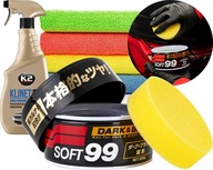 Vosk s carnaubou Soft99 Dark & Black Wax 300 g + 2 iné produkty