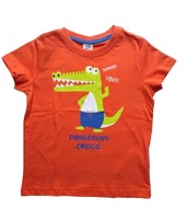 Kiki&Koko koszulka bluzka t-shirt chłopięcy rozm 116 Krokodyl MAŁY DEFEKT