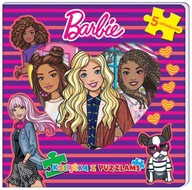 Książka z Puzzlami Barbie Puzzle 5 Układanek
