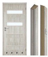 Šedé kúpeľňové dvere so zárubňou 60,70,80,90 cm