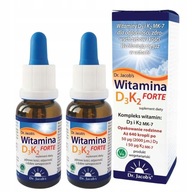 Dr Jacobs Vitamín D3 + K2 Forte 20 ml D3 K2 MK-7 komplex