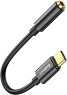 BASEUS PRZEWÓD ADAPTER PRZEJŚCIÓWKA AUDIO USB-C DO AUX MINI JACK 3,5 MM