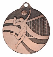 MDX212-B Medal stalowy - PIŁKA SIATKOWA - kolor brązowy, R-50mm, grubość